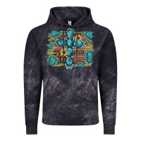 Cloud Black western gemstone cross sunflowers serape leopard glitter Vintage Hoodie - Artiststas