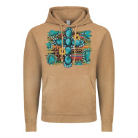 Vintage Camel western gemstone cross sunflowers serape leopard glitter Vintage Hoodie - Artiststas