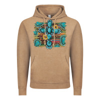 Vintage Coffee western gemstone cross sunflowers serape leopard glitter Vintage Hoodie - Artiststas
