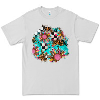Dove Grey race sunflower patches Premium Tee - AdoDesignShop