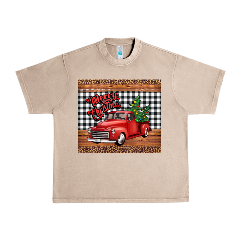 Merry Christmas Truck Urban Heavy Tee by Jasminsmagicworld | Teevron