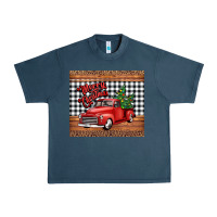 Midnight Navy merry Christmas truck Urban Heavy Tee - Jasminsmagicworld