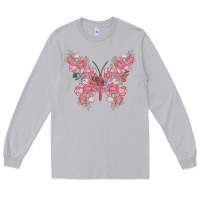 Moon Dust floral butterfly Long Sleeve Tee - MaliasSmallBusiness