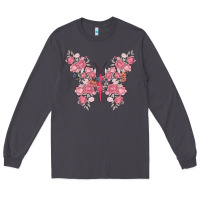 Smoke floral butterfly Long Sleeve Tee - MaliasSmallBusiness