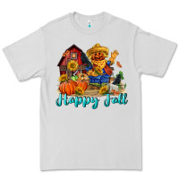 Dove Grey happy fall scarecrow Premium Tee - FaDigitalArtStudio