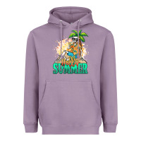 Lavender Hello summer skeleton Heavyweight Hoodie - NancyCooperArtShop