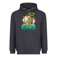 Smoke Hello summer skeleton Heavyweight Hoodie - NancyCooperArtShop