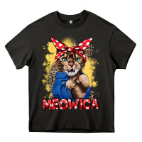 Asphalt Meowica 4th of july Heavy Core Tee - CowGirlArtShop