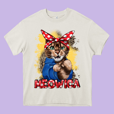 Meowica 4th Of July Heavy Core Tee Designed By Cowgirlartshop