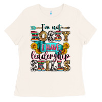 Bone i'm not bossy i have leadership skills Ladies Tee - Zillion Design Studio