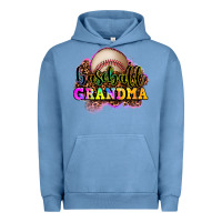 Pigment Pebble Blue baseball grandma Urban Hoodie - OliviaCreatesArt