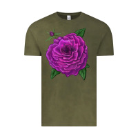 Vintage Olive Celestial Rose Vintage Tee - LillyAllenDesigns