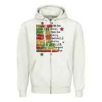 Oatmeal Heather inspiring black leaders juneteenth Zipper Hoodie - LillyAllenDesigns