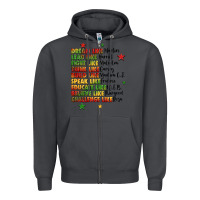Smoke inspiring black leaders juneteenth Zipper Hoodie - LillyAllenDesigns