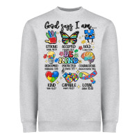 God Says  Am Autism Heavyweight Sweatshirt | Teevron