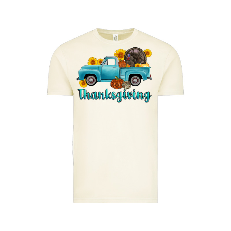 Thanksgiving Truck Turkey Vintage Tee by AdoDesignShop | Teevron