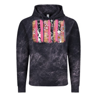 Cloud Black v.d cow and lotus brushstrock Vintage Hoodie - AdoDesignShop