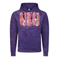 V.d Cow And Lotus Brushstrock Vintage Hoodie | Teevron