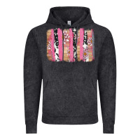 Vintage Black v.d cow and lotus brushstrock Vintage Hoodie - AdoDesignShop