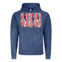 Vintage Denim v.d cow and lotus brushstrock Vintage Hoodie - AdoDesignShop