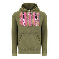 Vintage Olive v.d cow and lotus brushstrock Vintage Hoodie - AdoDesignShop