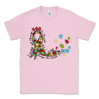 Bubblegum Pink autism awareness Classic Tee - MaliasSmallBusiness