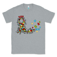 Heather Grey autism awareness Classic Tee - MaliasSmallBusiness