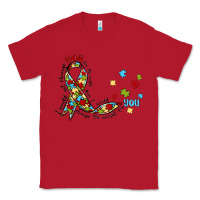 Red autism awareness Classic Tee - MaliasSmallBusiness