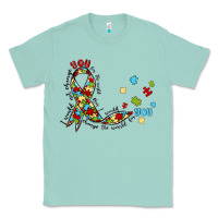 Seafoam autism awareness Classic Tee - MaliasSmallBusiness