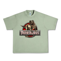 Oil Green Papasaurus T-Rex Urban Heavy Tee - LillyAllenDesigns