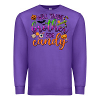 Purple Will Trade Brother for Candy Premium Sweatshirt - texasbilliewilder