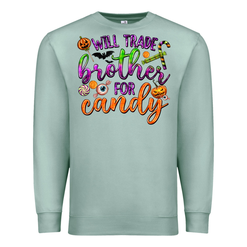 Will Trade Brother For Candy Premium Sweatshirt by texasbilliewilder | Teevron