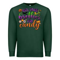 Sports Green Will Trade Brother for Candy Premium Sweatshirt - texasbilliewilder