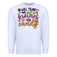 White Will Trade Brother for Candy Premium Sweatshirt - texasbilliewilder