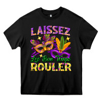 Black laissez les bon temps rouler Heavy Core Tee - FaDigitalArtStudio