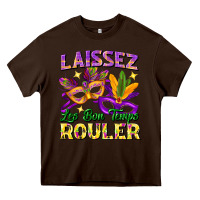 Chocolate Brown laissez les bon temps rouler Heavy Core Tee - FaDigitalArtStudio