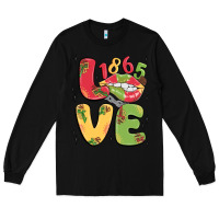 Black love juneteenth lips Long Sleeve Tee - MaliasSmallBusiness