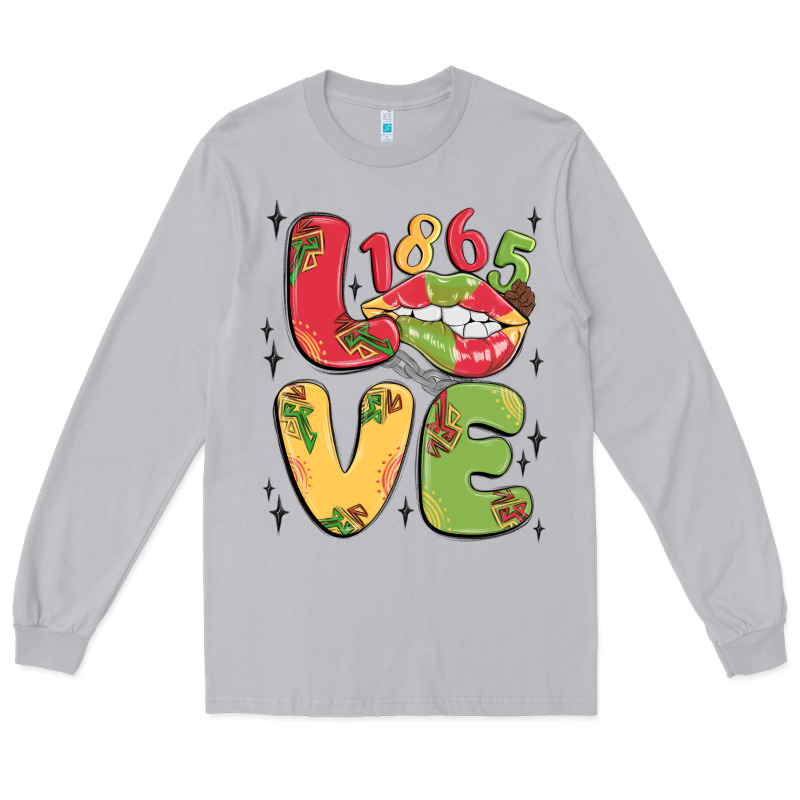 Love Juneteenth Lips Long Sleeve Tee by MaliasSmallBusiness | Teevron