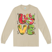 Mushroom love juneteenth lips Long Sleeve Tee - MaliasSmallBusiness