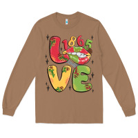 Toasted Coconut love juneteenth lips Long Sleeve Tee - MaliasSmallBusiness