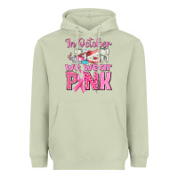 Matcha in october we wear pink breast cancer awareness Heavyweight Hoodie - texasbilliewilder