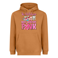 Meerkat in october we wear pink breast cancer awareness Heavyweight Hoodie - texasbilliewilder