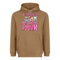 Toasted Coconut in october we wear pink breast cancer awareness Heavyweight Hoodie - texasbilliewilder
