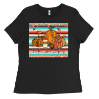 Black pumkin spice everything tumbler Ladies Tee - JahusDesignShop