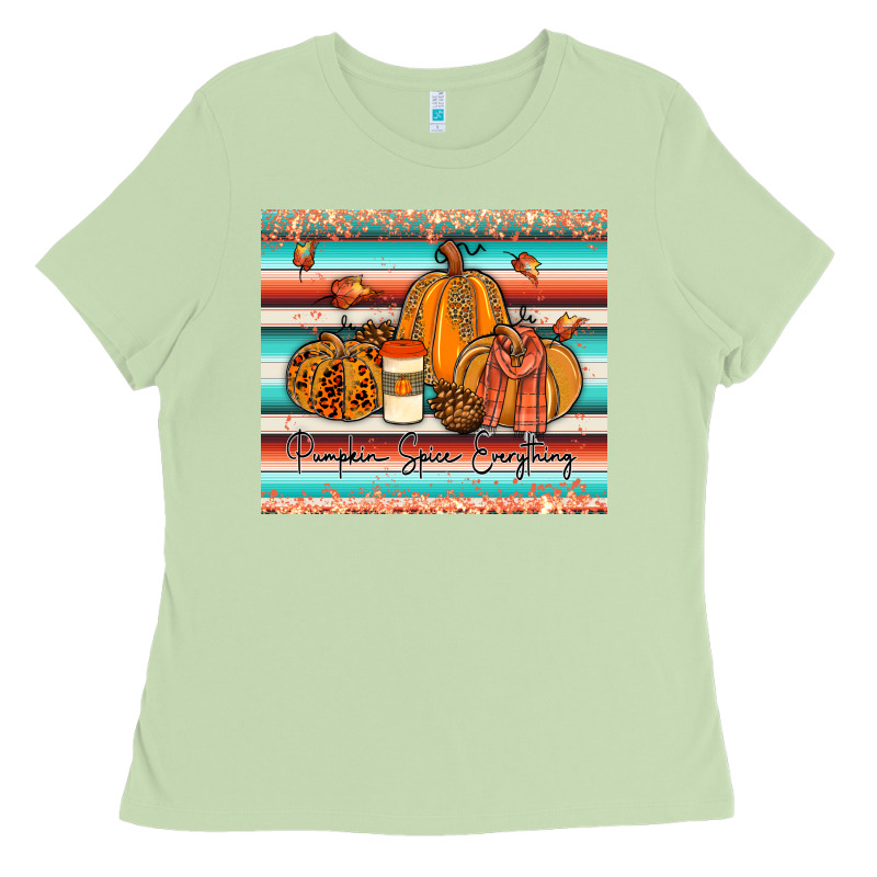 Pumkin Spice Everything Tumbler Ladies Tee by JahusDesignShop | Teevron