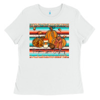 White pumkin spice everything tumbler Ladies Tee - JahusDesignShop