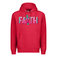 Cardinal Cancer Faith with gemstone Premium Hoodie - NancyCooperArtShop