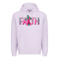 Lilac Cancer Faith with gemstone Premium Hoodie - NancyCooperArtShop