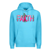 Ocean Blue Cancer Faith with gemstone Premium Hoodie - NancyCooperArtShop