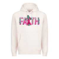 Pale Pink Cancer Faith with gemstone Premium Hoodie - NancyCooperArtShop